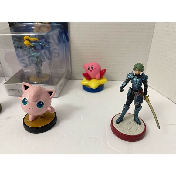 Amiibo Lot Jigglypuff Alm Kirby Zero Suit Samus Kapp’n Reese Blathers - Picture 2 of 10